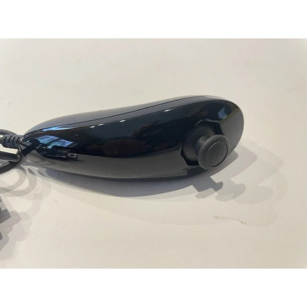 Black Nunchuck Nintendo Wii / U OEM GENUINE OFFICIAL RVL-004 Controller Remote